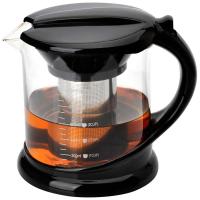 Чайник заварочный 1л Decotto-1000 пластик ручка, фильтр нержавеющая сталь