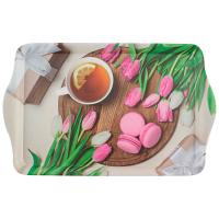 Поднос сервировочный FANTASIA 38,5*24,5*2,8см с дизайном 008258 /шт/Mallony Поднос сервировочный FANTASIA 38,5*24,5*2,8см с дизайном 008258 /шт/Mallony