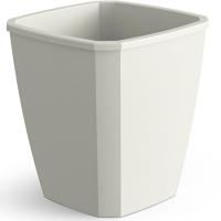 Кашпо Лаунж 2,4л квадрат светло-серый с вставкой С371СЕР /12шт/Мартика
