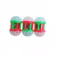 Игрушка для кошек Катушка с погремушкой пластик 7-4см туба 25шт 