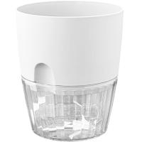 Кашпо Аквадуэт D15,5 2,6л белый с под. фитильн. полив 5PL0768 /12шт/ТП