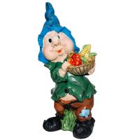 Фигура Гном с кукурузой и грибами 12588