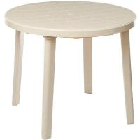 Стол круглый d 90см бежевый 05135 /Милих