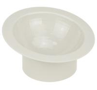 Миска одинарная пластик СФЕРА д/кошек и собак 200мл кремовый/М1808/М-пластика