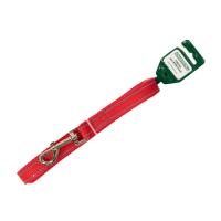 Поводок капрон 20мм*3м красный со светоотражающими полосами DONBARON