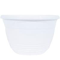 Цветочный горшок Глория 3,3л белый с прикрепленным поддоном