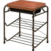 Этажерка д/обуви "Банкетка" 440*330*510 с ящиком медный антик БП1/А