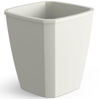 Кашпо Лаунж 4л квадрат светло-серый с вставкой С372СЕР /12шт/Мартика