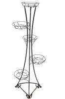 Подставка РЗДИ на 5 горшков круглый прут бронза 105