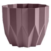 Кашпо Геометрия 0,8л пыльная роза КШ-4114