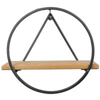 Подставка ЛОФТ настенная ТРЕУГОЛЬНИК 51-05 графит 36*17см РЗДИ