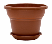 Цветочный горшок Милано 1,6л терракотовый с поддоном 5PL0027