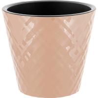 Кашпо Манхэттен D280 11л молочный шоколад с вставкой IG6705 /6шт/ПР