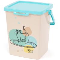 Контейнер д/корма Мур-мяу 5,5л с замком/12шт/М8623