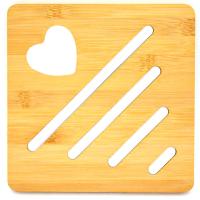 Подставка п/горячее №3 бамбук 175*175*10мм КТ-ПС-03 /48шт/Катунь  Подставка п/горячее №3 бамбук 175*175*10мм КТ-ПС-03 /48шт/Катунь