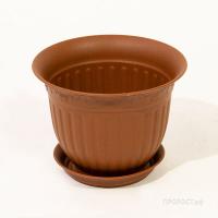 Цветочный горшок Виноград 1л терракот с поддоном 5PL0139 