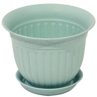 Цветочный горшок Виноград 1л мятный с поддоном 5PL0138