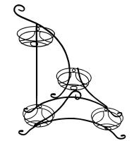 Подставка настольная для цветов на 4 горшка "Парус"