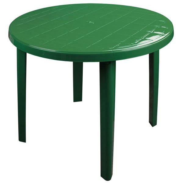 Стол круглый d 90см зеленый 05235 /Милих