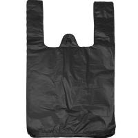 Пакет-майка 25х12х45см (100шт) "Черная" /50шт/МАЙ59669