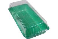 Парник на подоконник на 4 вставки без кассет /58*19*6,5 /150В/150Д/А