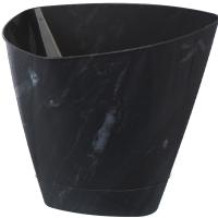 Кашпо Элеганс Минерал 0,5л черный оникс с прик. под. /20шт/Рад