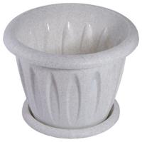 Кашпо "Фелиция" 0,9л мрамор С102М