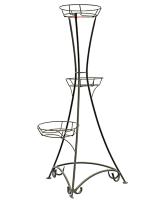 Подставка РЗДИ на 3 горшка круглый прут медь 103