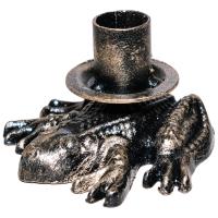 ДЕКОР Подсвечник Лягушка антик золото РЗДИ/1шт