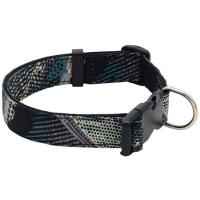 Ошейник 20мм принтованый 30-45см черный/13012045-07/Каскад