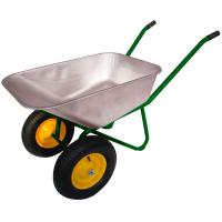 Тачка строительная двухколесная 300кг 100л оцинк.,пневмат.колесо WB 5302/186241/ PARK