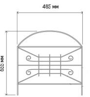 Забор Классик мини 2,42м комп-т (5секций*65,5*48,5см) /1шт/Л
