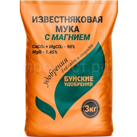 Известняковая (доломитовая) с МАГНИЕМ мука Буйские 3кг 6шт