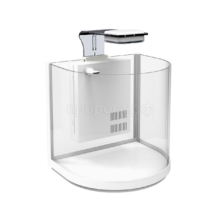 Аквариум дуговой Atman BGT-25 белый 10л 25,4*21*26см/