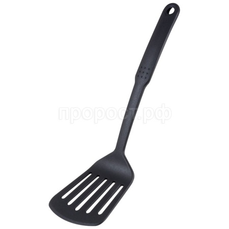 Лопатка с отверстиями 31*9см черный нейлон CUOCO/24шт/003587/Mallony