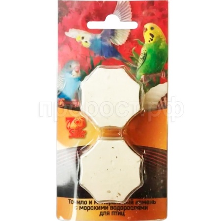 Вит Точило и минер.камень SEVEN SEEDS д/птиц с морскими водорослями 2шт 40г/24шт/S711