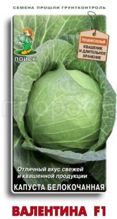 Поиск Капуста белокочанная Валентина F1 0,2г 