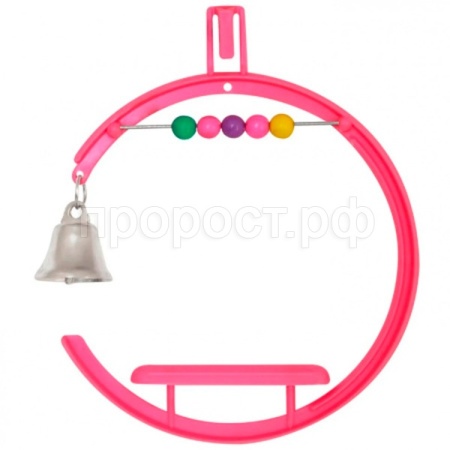 Игрушка Качели с колокольчиком для птиц 11*21см АВ104 