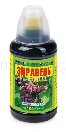 Здравень Аква Виноград 0,5л с мерн.стак 12шт ВХ