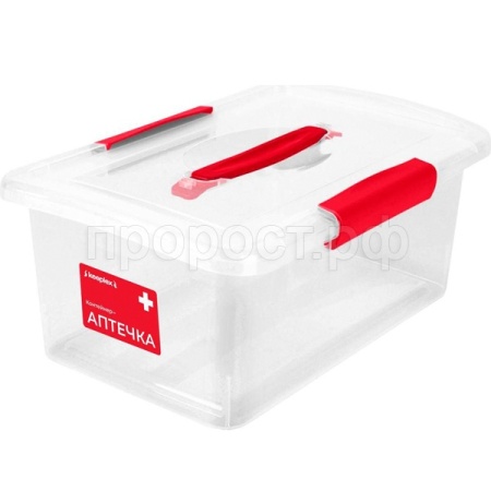 Контейнер Аптечка Keeplex Family 7л прозрачный с защелками KL2527 /6шт/ПР