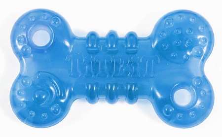 Игрушка для собак Жевательная косточка 10см голубая/000748/