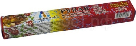 Рукав д/запекания 3м (30см) Идеал с завязками в т/у Рукав д/запекания 3м (30см) Идеал с завязками в т/у