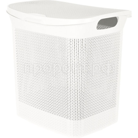 Корзина д/белья Keeplex Ajur 35л 43*34*45см белое облако KL4100/3шт/ПР