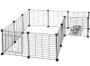 Вольер д/животных МАНЕЖ 12 секций 35*35см разборный черный/4812черн/Дарэленд