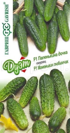 Огурец Папенькина дочка 0,5г + Маменькин любимчик F1 0,5г Огурец Папенькина дочка 0,5г + Маменькин любимчик F1 0,5г