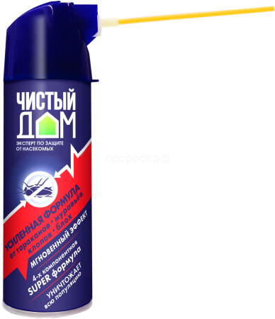 Аэрозоль Чистый Дом 400мл универсальный усиленного действия