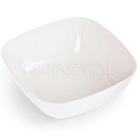 Тарелка Квадро глубокая белый М8040 /25шт/ Альтерн