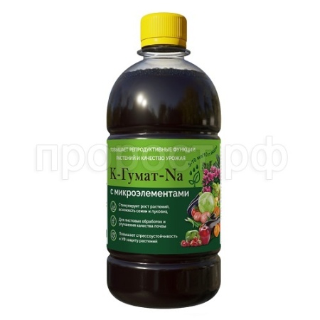 Гумат калия/натрия с микроэл. 0.5л 6шт Сила Жизни