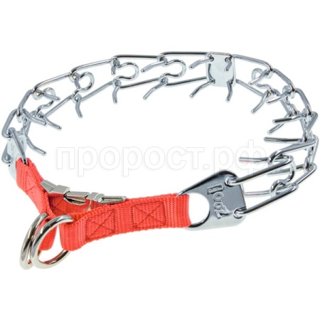 Ошейник строгий ZooOne-PRO Red 3,8мм c разворот. пластиной, разнонаправ. зубья 3870-PRO/Пет Лайн