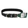 Ошейник 1сл капрон 25мм черный со светоотражающими полосами DONBARON